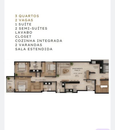 Apartamento, 3 quartos, 114 m² - Foto 5