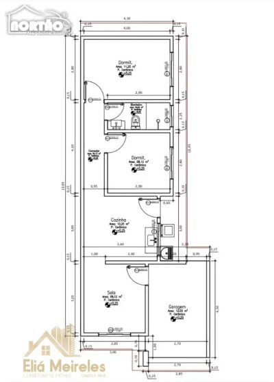 Casa, 3 quartos, 70 m² - Foto 2