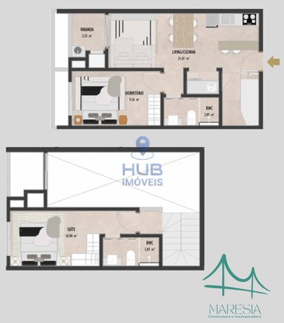 Loft, 62 m² - Foto 3