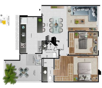 Cobertura, 2 quartos, 132 m² - Foto 5