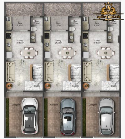Casa, 2 quartos, 56 m² - Foto 3