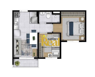 Apartamento, 2 quartos, 32 m² - Foto 4