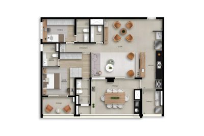 Apartamento, 3 quartos, 88 m² - Foto 4