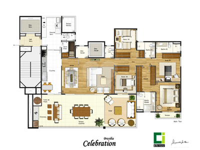 Apartamento, 4 quartos, 192 m² - Foto 3