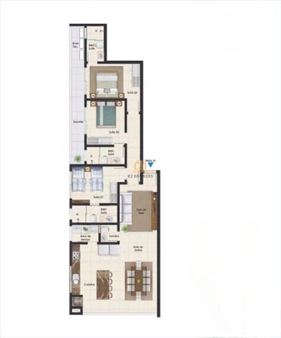 Apartamento, 3 quartos, 120 m² - Foto 4