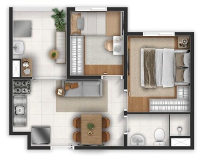 Apartamento, 2 quartos, 31 m² - Foto 5