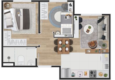Apartamento, 2 quartos, 33 m² - Foto 5