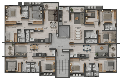 Cobertura, 2 quartos, 43 m² - Foto 1