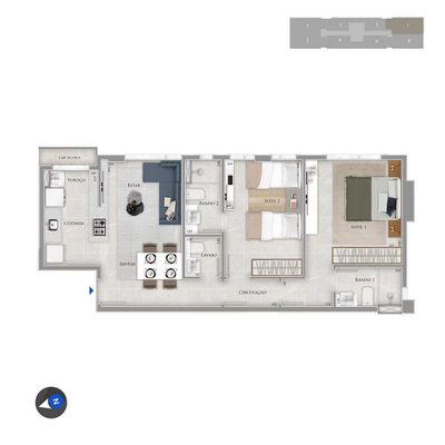 Apartamento, 2 quartos, 59 m² - Foto 4