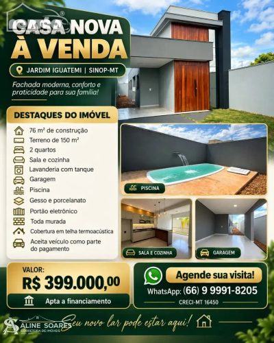 Casa, 3 quartos, 76 m² - Foto 4