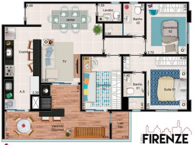 Apartamento, 3 quartos, 107 m² - Foto 3