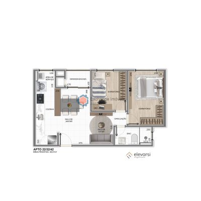 Apartamento, 2 quartos - Foto 2