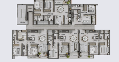 Apartamento, 2 quartos, 58 m² - Foto 3