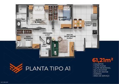 Apartamento, 3 quartos, 70 m² - Foto 5