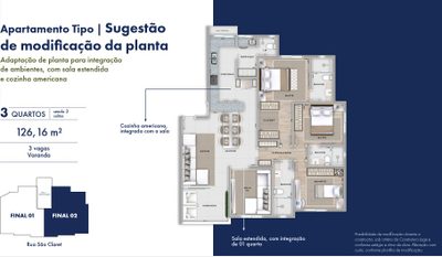 Apartamento, 4 quartos, 126 m² - Foto 3