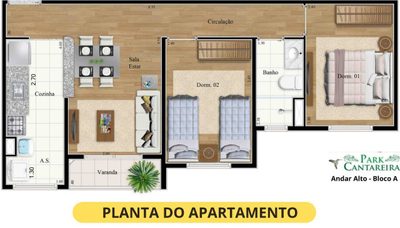 Apartamento, 2 quartos - Foto 2