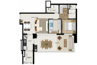 Apartamento, 2 quartos, 85 m² - Foto 3