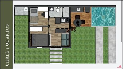 Casa, 2 quartos, 180 m² - Foto 1