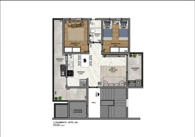Cobertura, 3 quartos, 63 m² - Foto 1