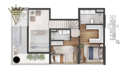 Apartamento, 2 quartos, 120 m² - Foto 3