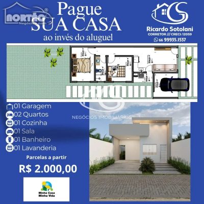 Casa, 3 quartos, 75 m² - Foto 2