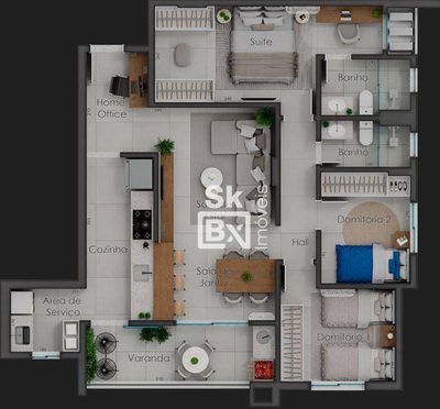 Apartamento, 3 quartos, 92 m² - Foto 5