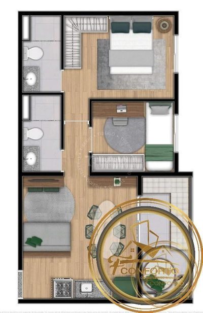 Apartamento, 1 quarto, 30 m² - Foto 4
