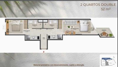 Apartamento, 2 quartos, 1 m² - Foto 1