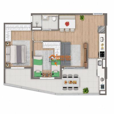 Apartamento, 2 quartos, 123 m² - Foto 2