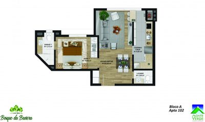 Apartamento, 1 quarto, 49 m² - Foto 2