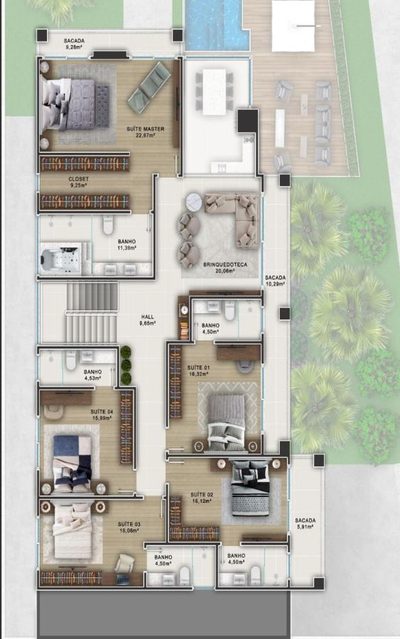 Casa de Condomínio, 5 quartos - Foto 2