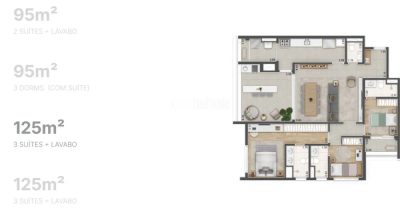 Apartamento, 3 quartos, 126 m² - Foto 4