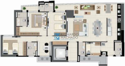 Apartamento, 3 quartos, 153 m² - Foto 2