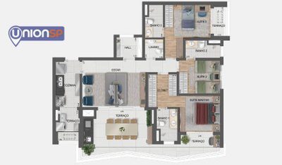 Apartamento, 3 quartos, 120 m² - Foto 2