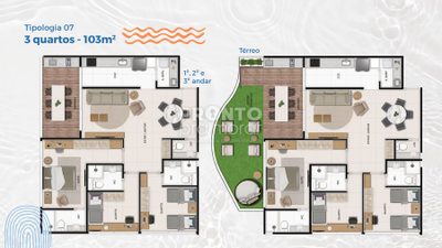 Apartamento, 3 quartos, 103 m² - Foto 1