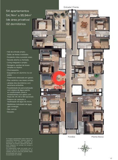 Apartamento, 2 quartos, 71 m² - Foto 2