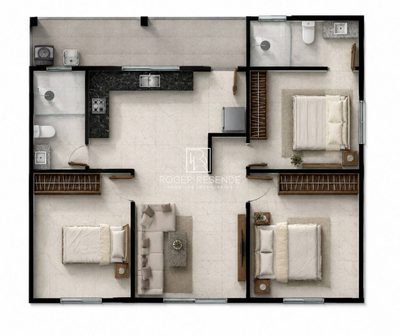 Casa, 3 quartos, 90 m² - Foto 3