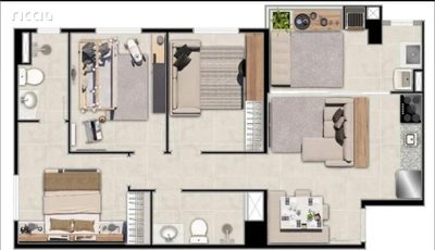 Apartamento, 3 quartos, 64 m² - Foto 4