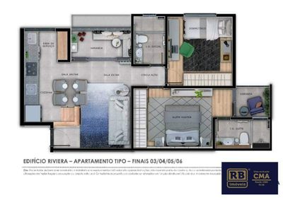 Apartamento, 2 quartos, 66 m² - Foto 4