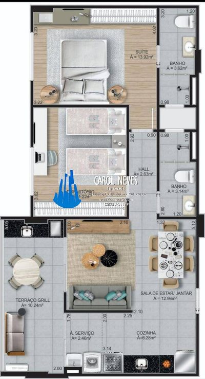 Apartamento, 2 quartos, 75 m² - Foto 3