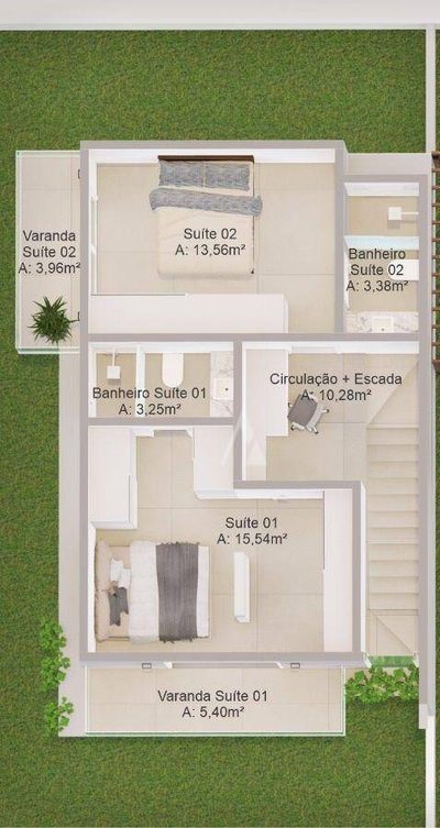 Casa de Condomínio, 3 quartos - Foto 3