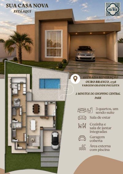 Casa de Condomínio, 3 quartos - Foto 4