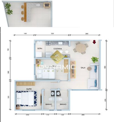 Apartamento, 2 quartos - Foto 4
