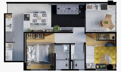 Apartamento, 2 quartos, 58 m² - Foto 5