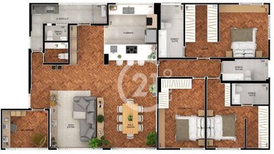 Apartamento, 3 quartos, 158 m² - Foto 4