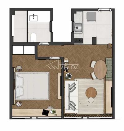 Apartamento, 1 quarto, 35 m² - Foto 2