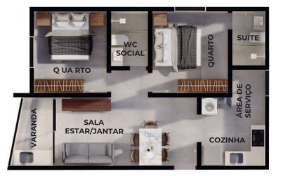 Cobertura, 2 quartos, 110 m² - Foto 3