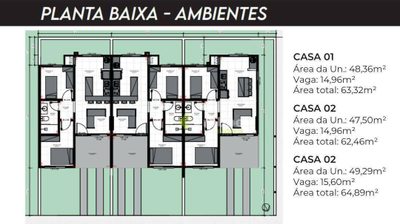 Casa de Condomínio, 2 quartos - Foto 4