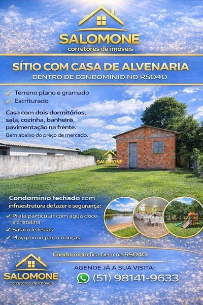 Sítio, 2 quartos, 500 m² - Foto 2