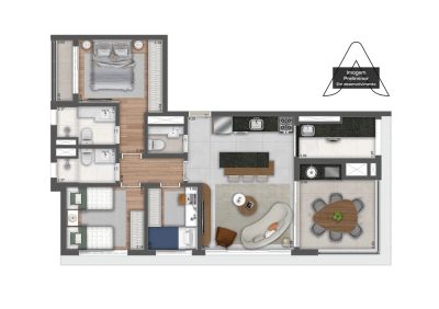 Apartamento, 1 quarto, 40 m² - Foto 4